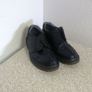Dr Martens Oxford Black Leather Shoes